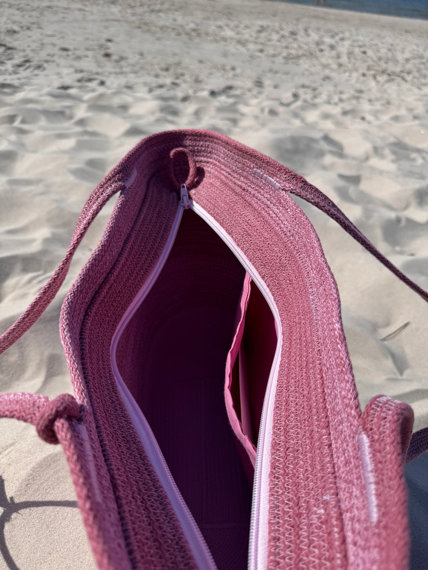 Kosz SOLO różowy melanż