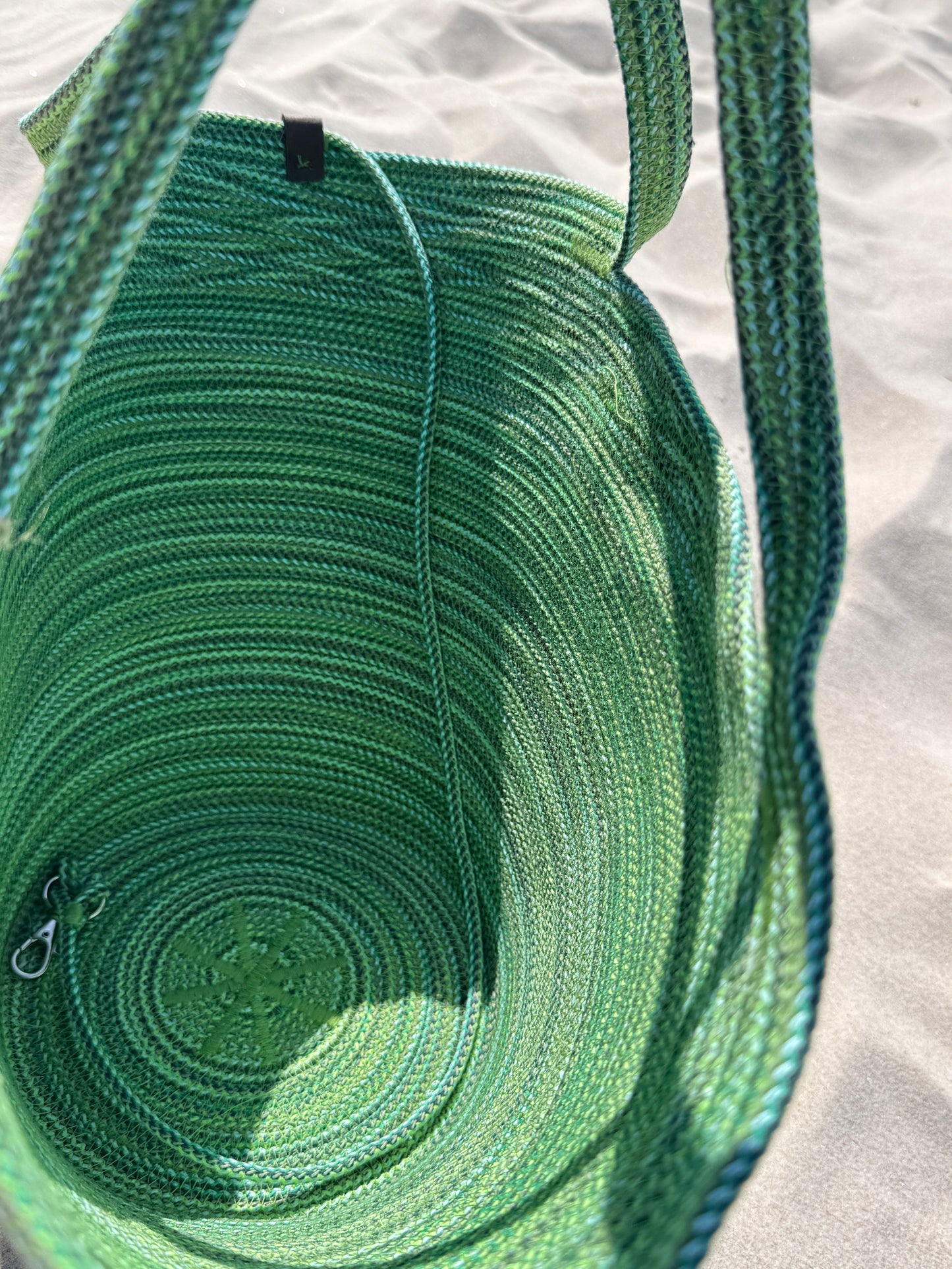 Kosz ZIP zielony melanż