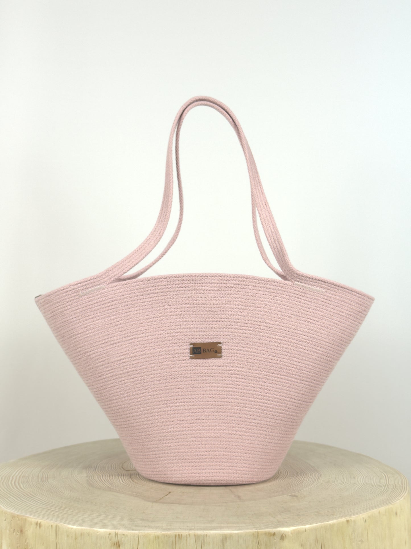 Kosz SOLO pudrowy róż