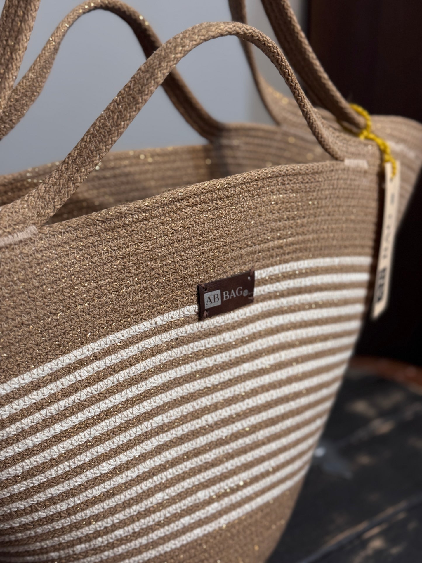 Kosz SOLO Błyszczący beż