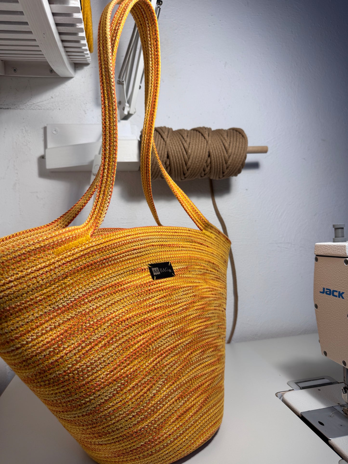 Kosz SOLO żółty+musztarda