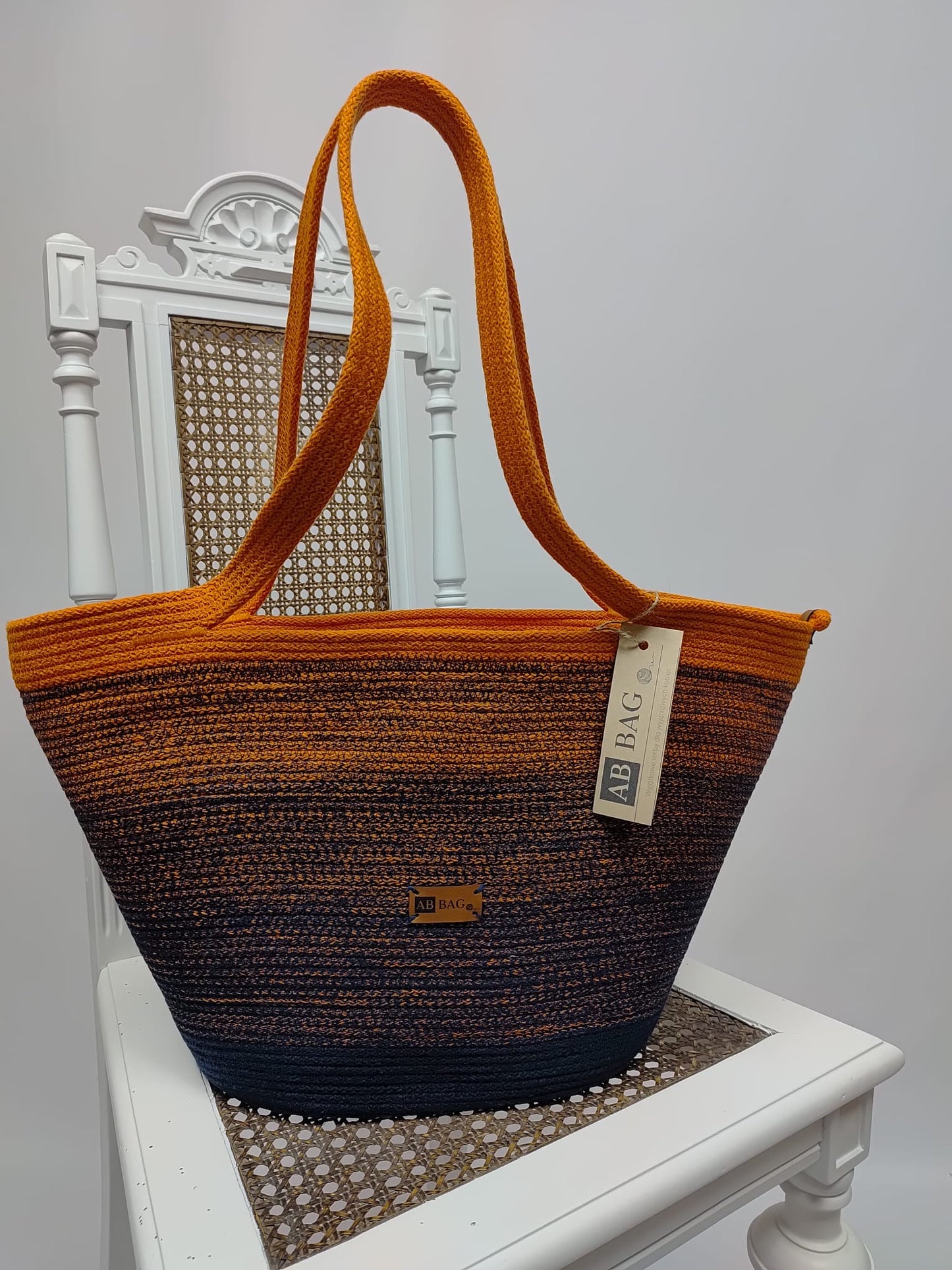 Kosz ZIP pomarańczowy melanż