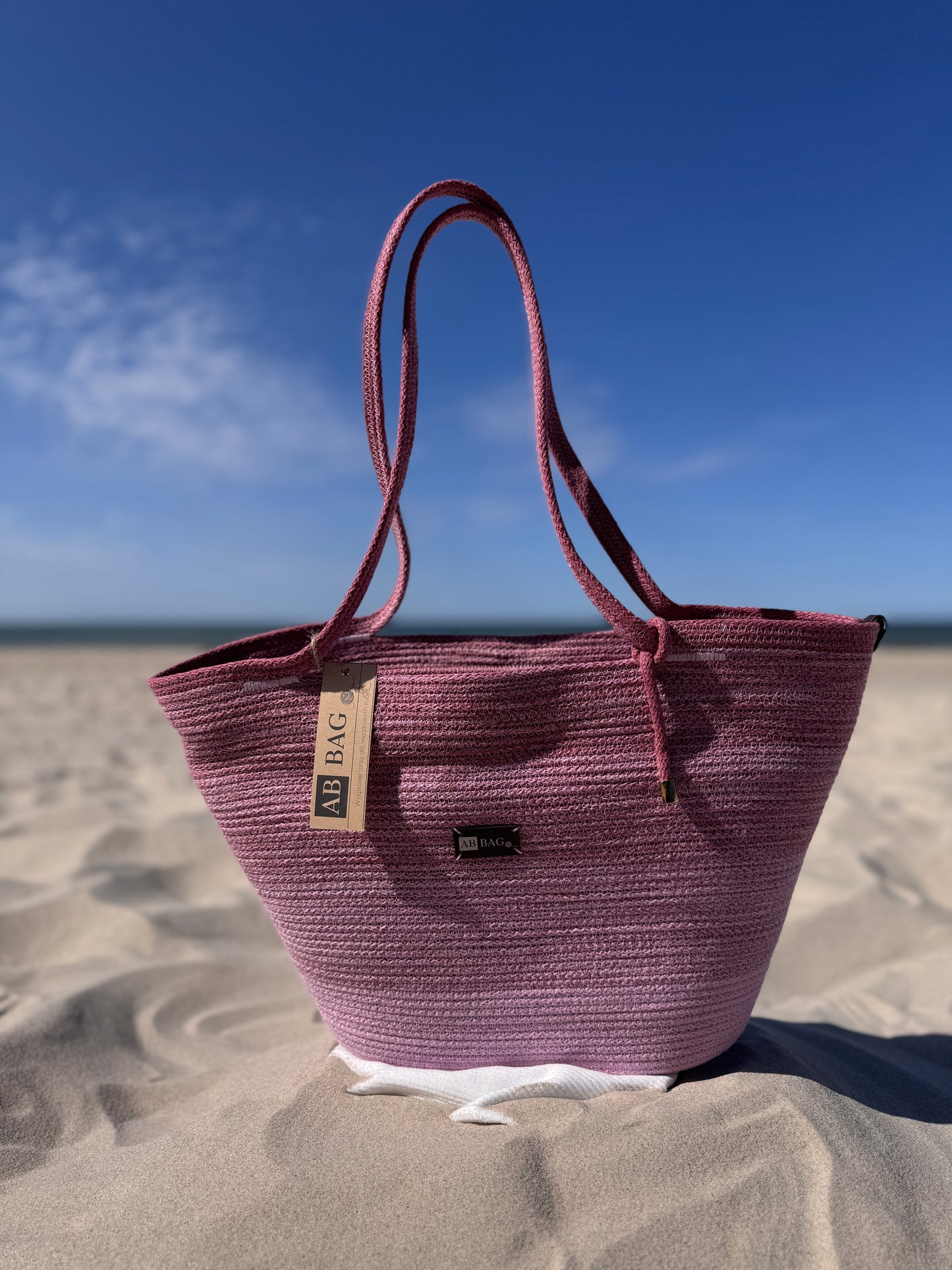 Kosz SOLO różowy melanż