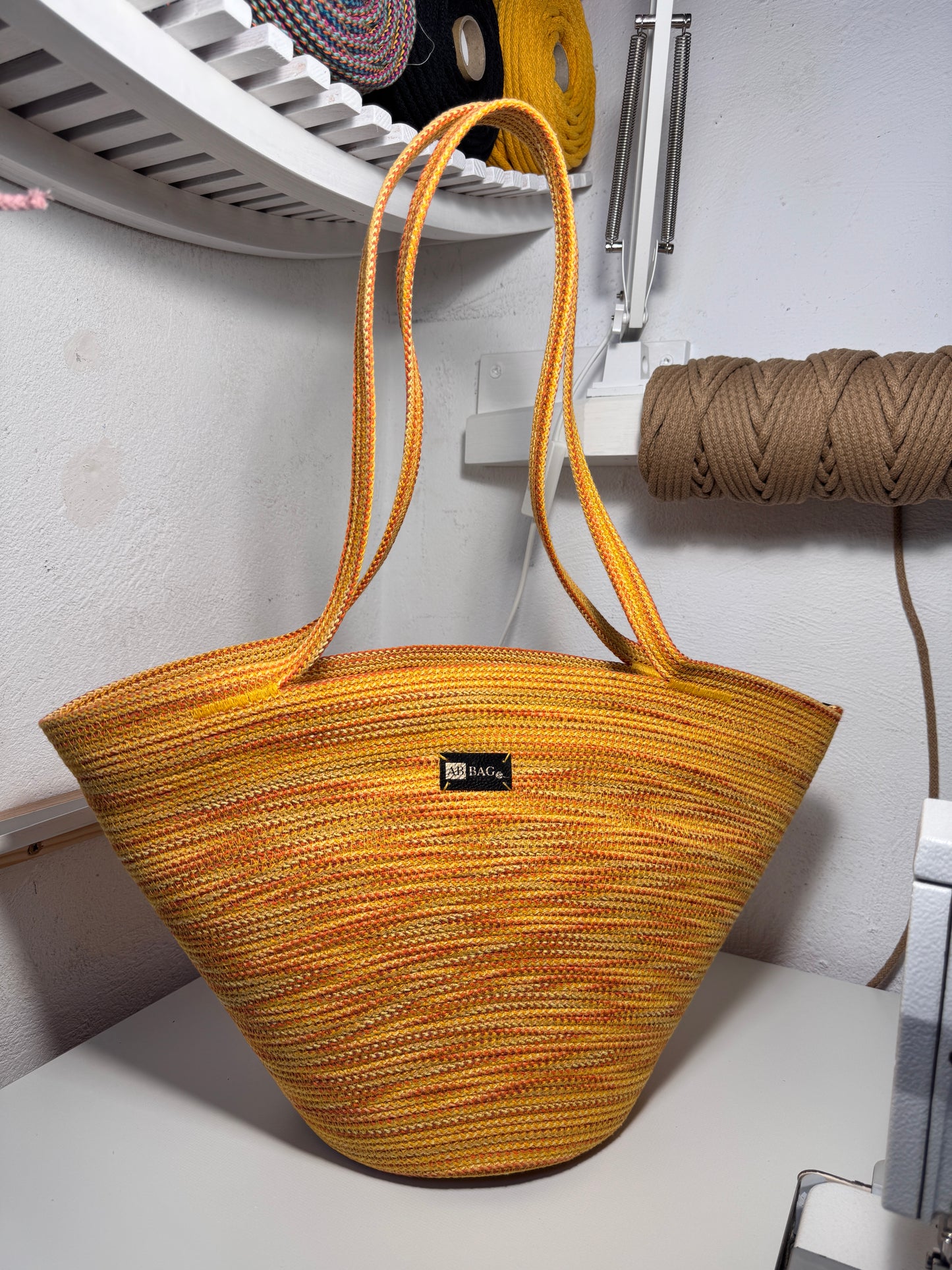 Kosz SOLO żółty+musztarda