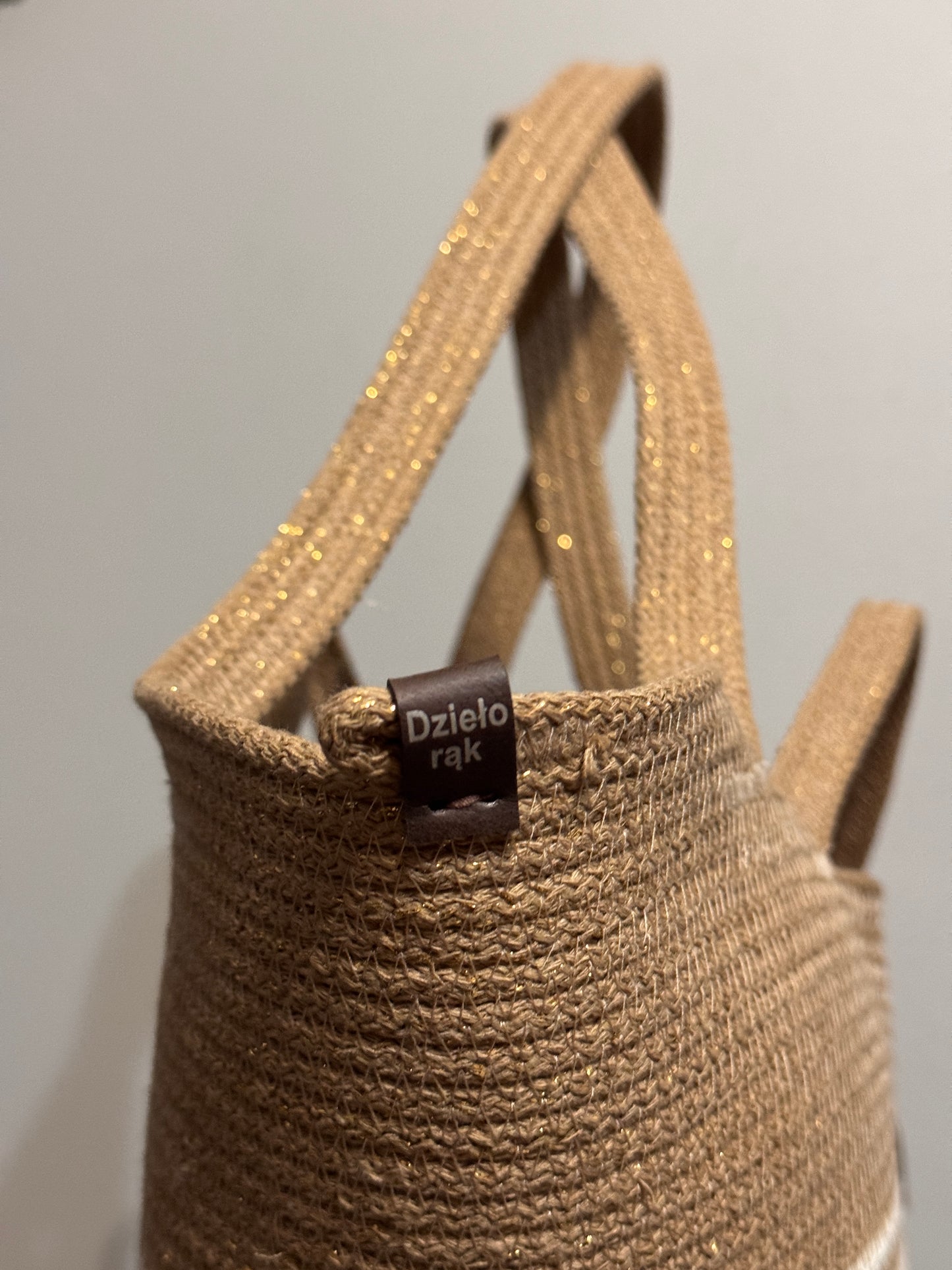 Kosz SOLO Błyszczący beż